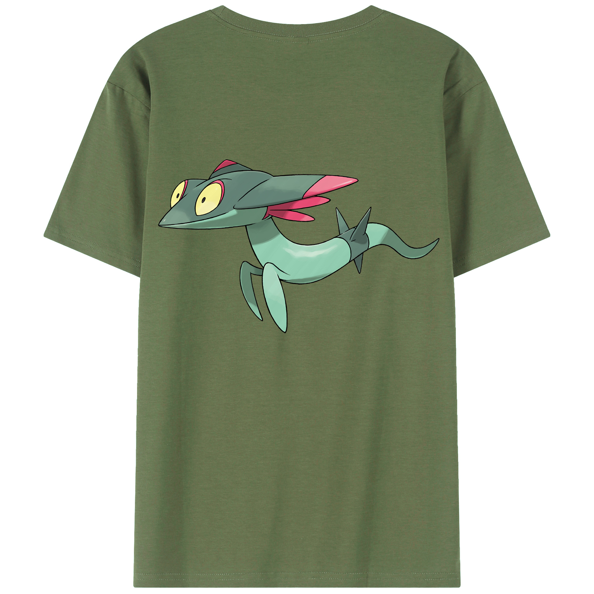 （画像用） ポケットモンスター Pokémon 綿100％ メンズ半袖Tシャツ（バックプリント） 通気性